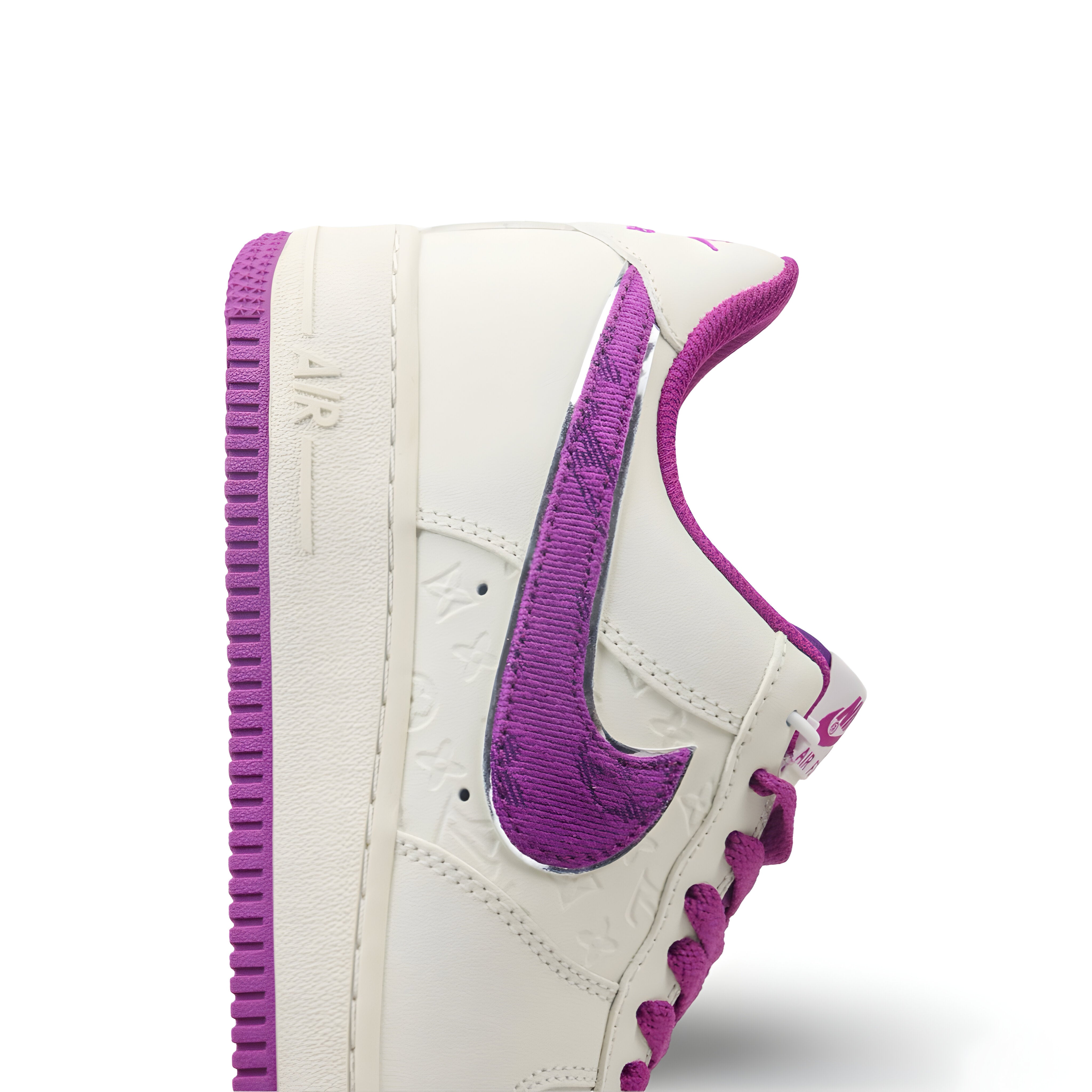 Tênis NK Air Force 1 “Off White e Lilas”