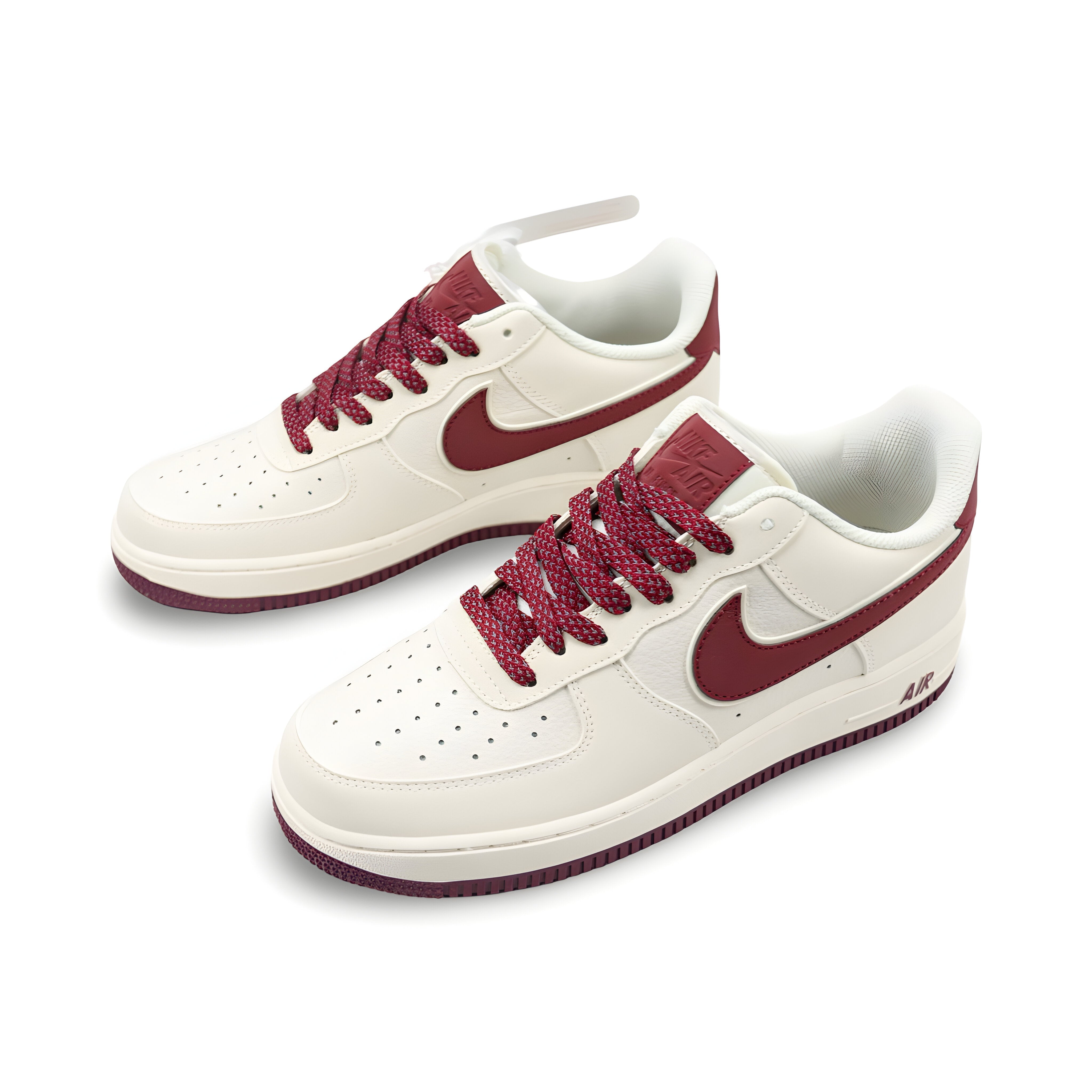 Tênis NK Air Force 1 "Beige y Burdeos"