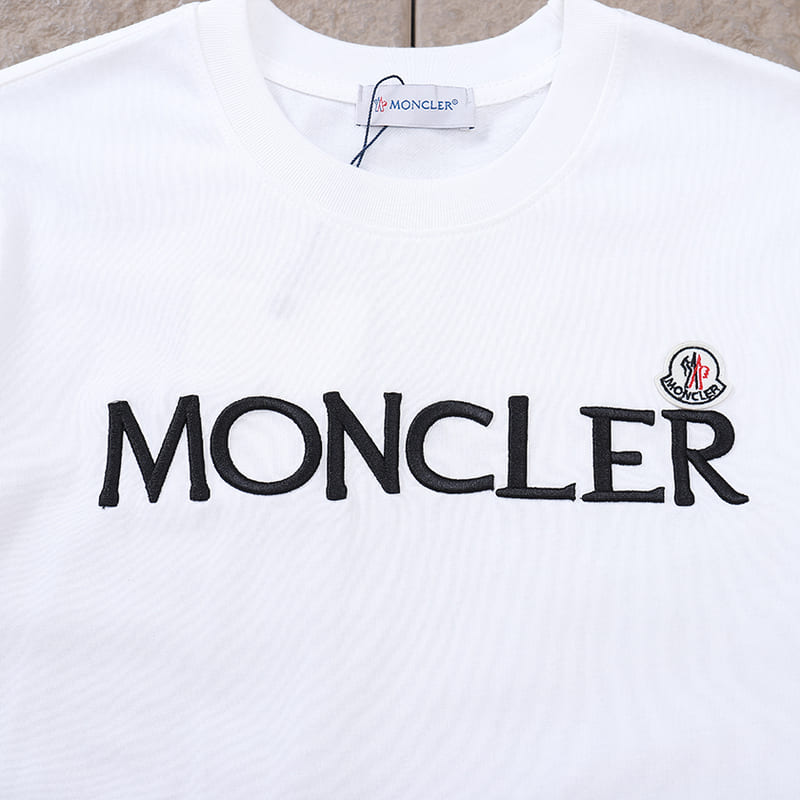 Camiseta Moncler Enfant Logo Blanco