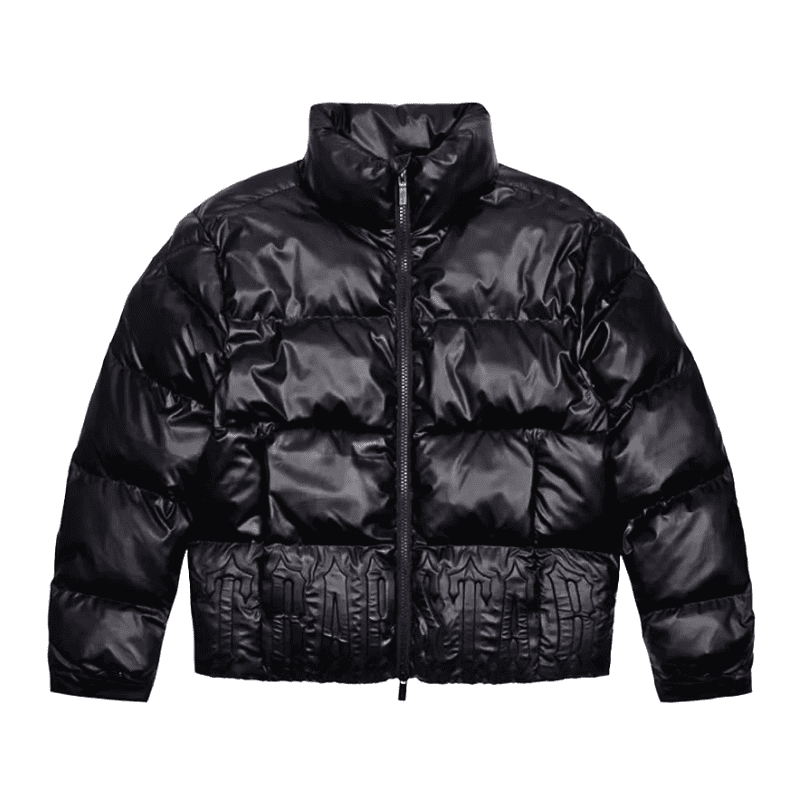 Chaqueta Trapstar Irongate Embossed Puffer Negra