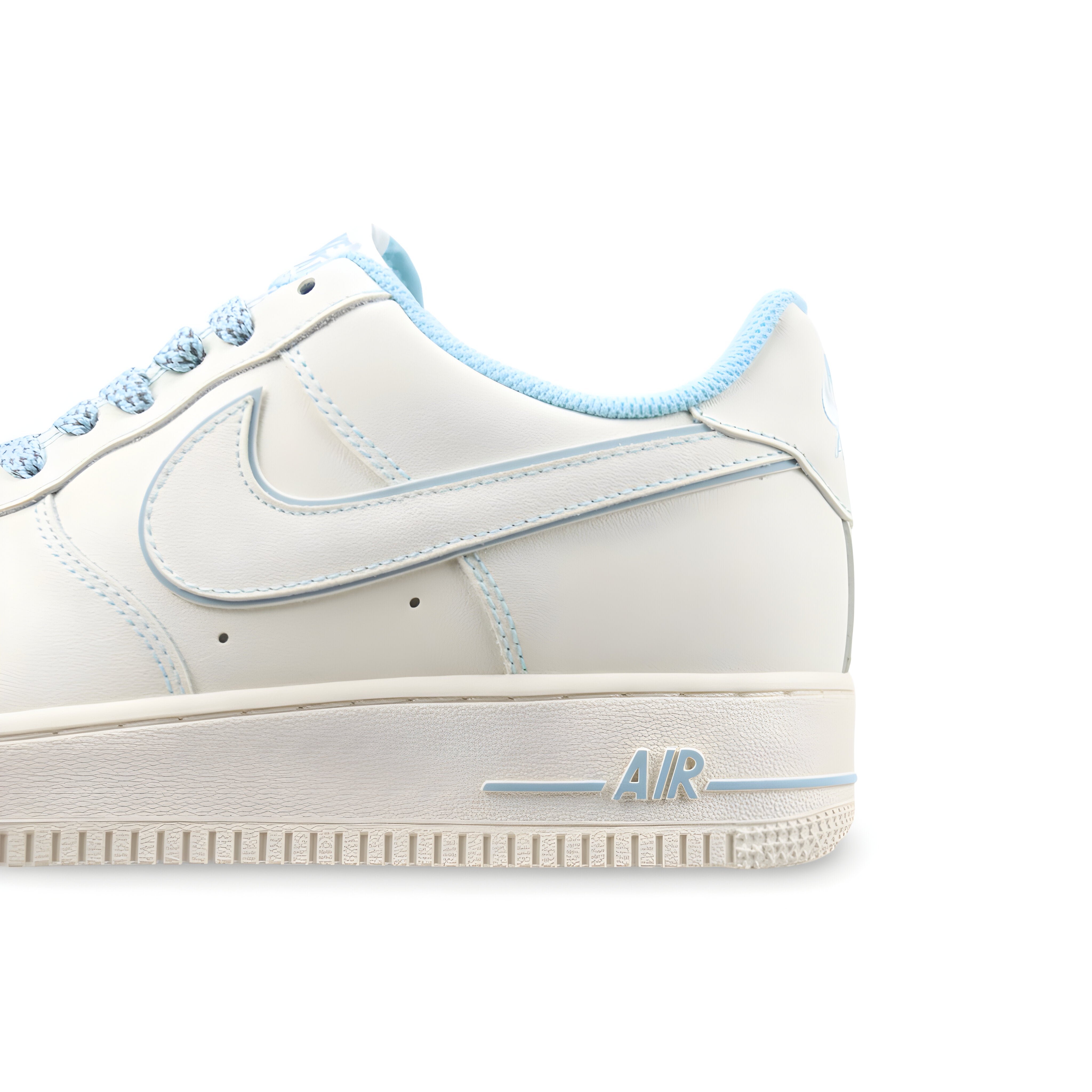 Tênis NK Air Force 1 “Off White e Azul Bebê”