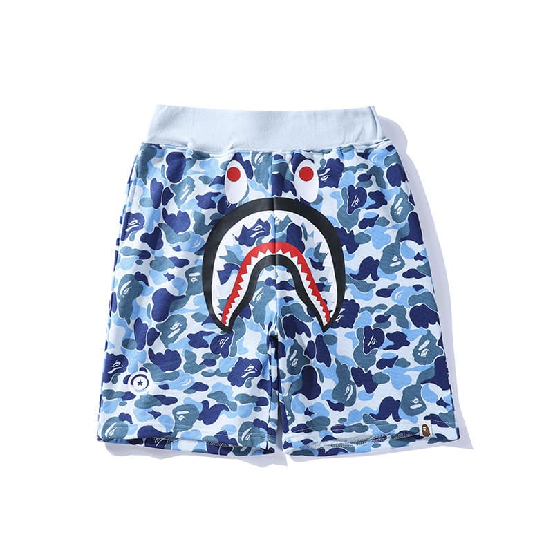 Shorts Bape Shark ABC Camo Azul