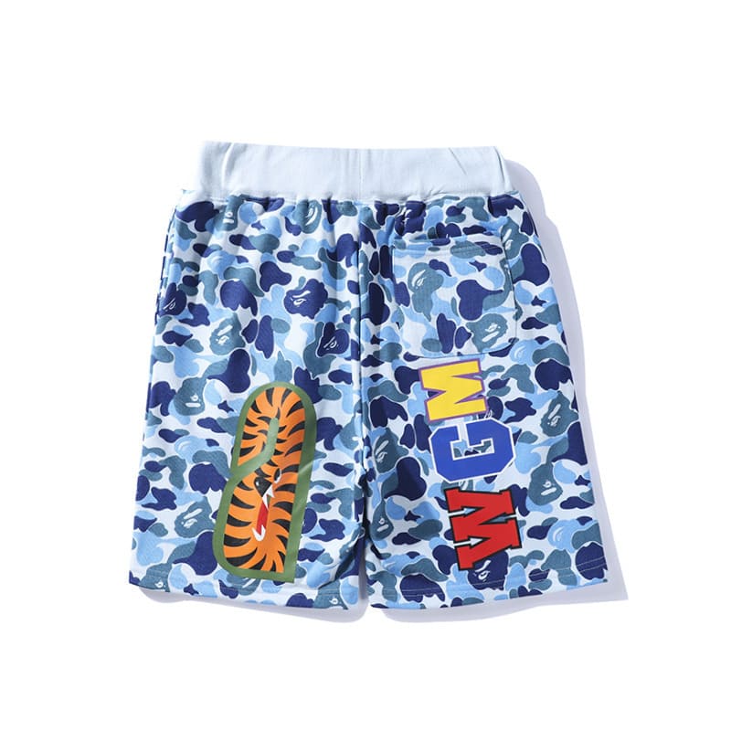 Shorts Bape Shark ABC Camo Azul
