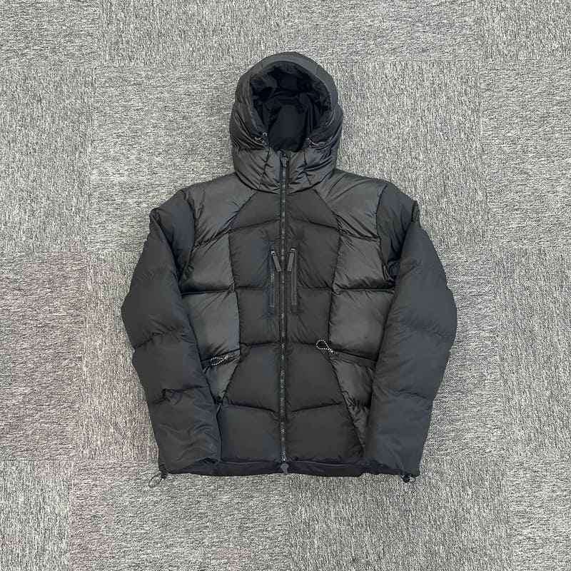 Chaqueta Puffer Synaworld Logo Wave Negra