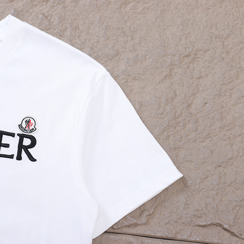 Camiseta Moncler Enfant Logo Blanco