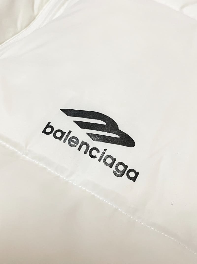 Chaqueta Puffer Balenciaga 3B Sports Icon Blanco
