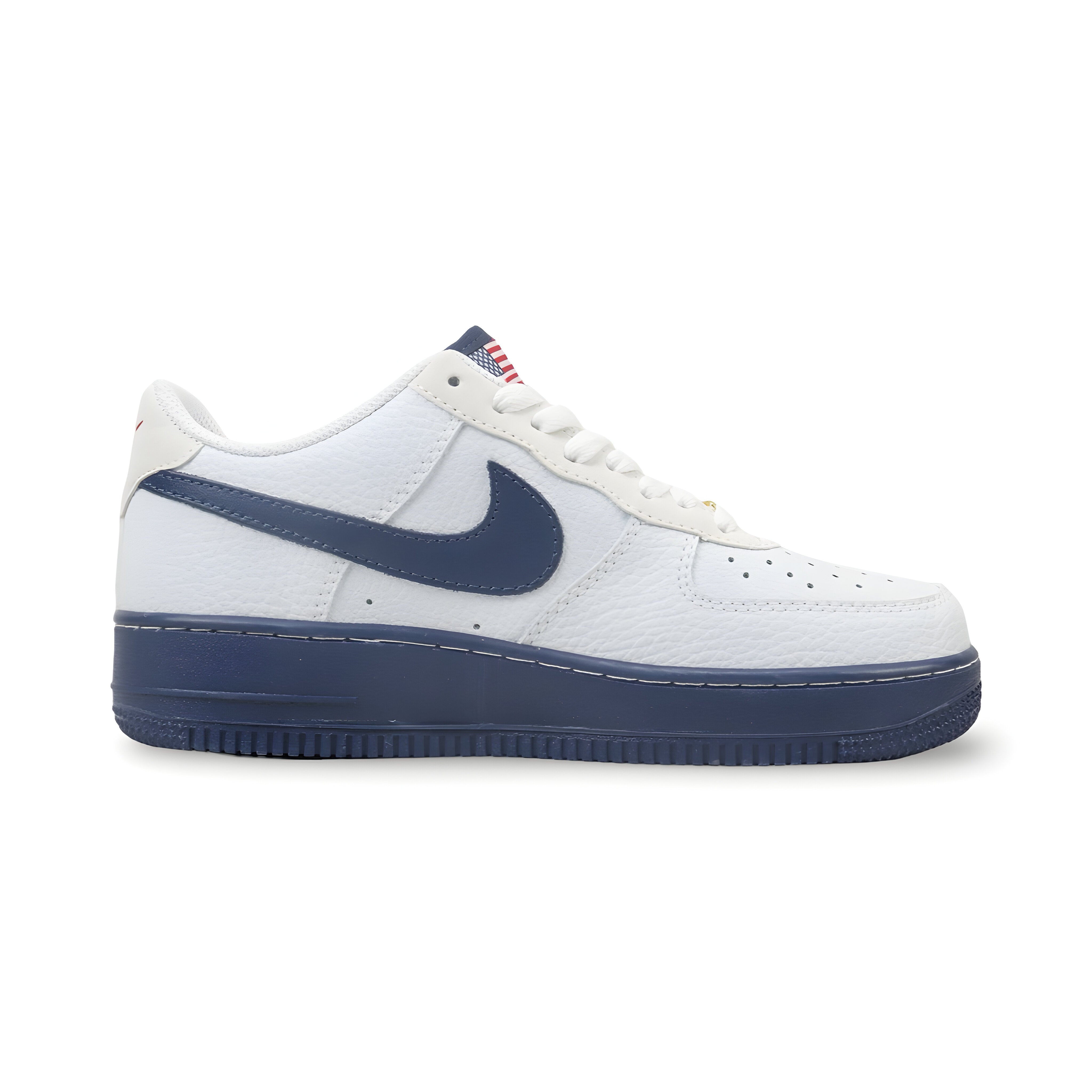 Tênis NK Air Force 1 “Blanco y Azul Marino”