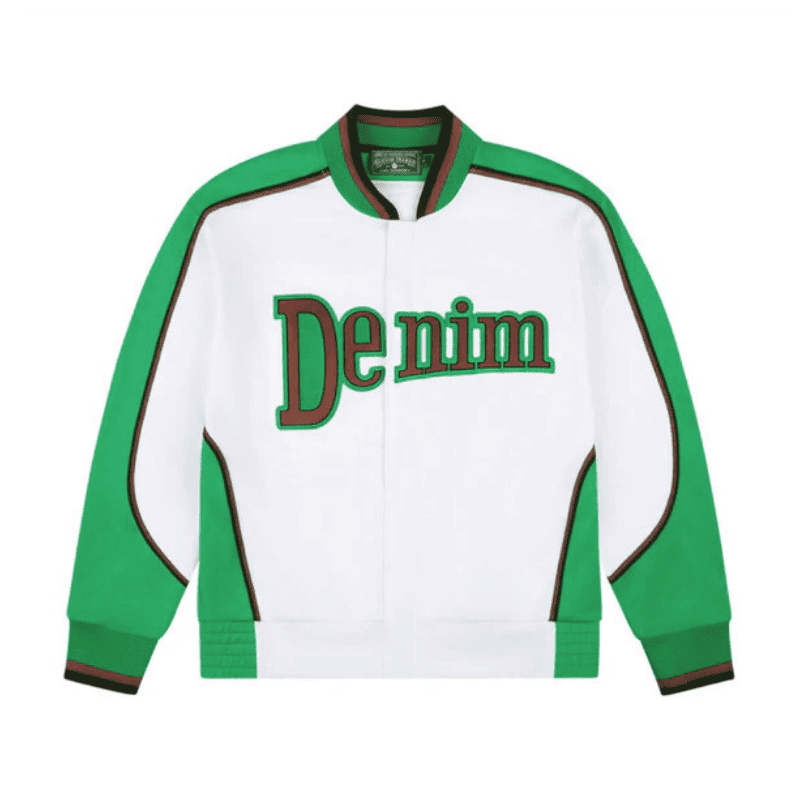 Chaqueta Denim Tears Track Blanco/Verde