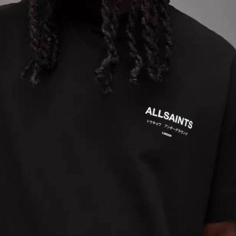 Camiseta All Saints "London" Oversized Negra