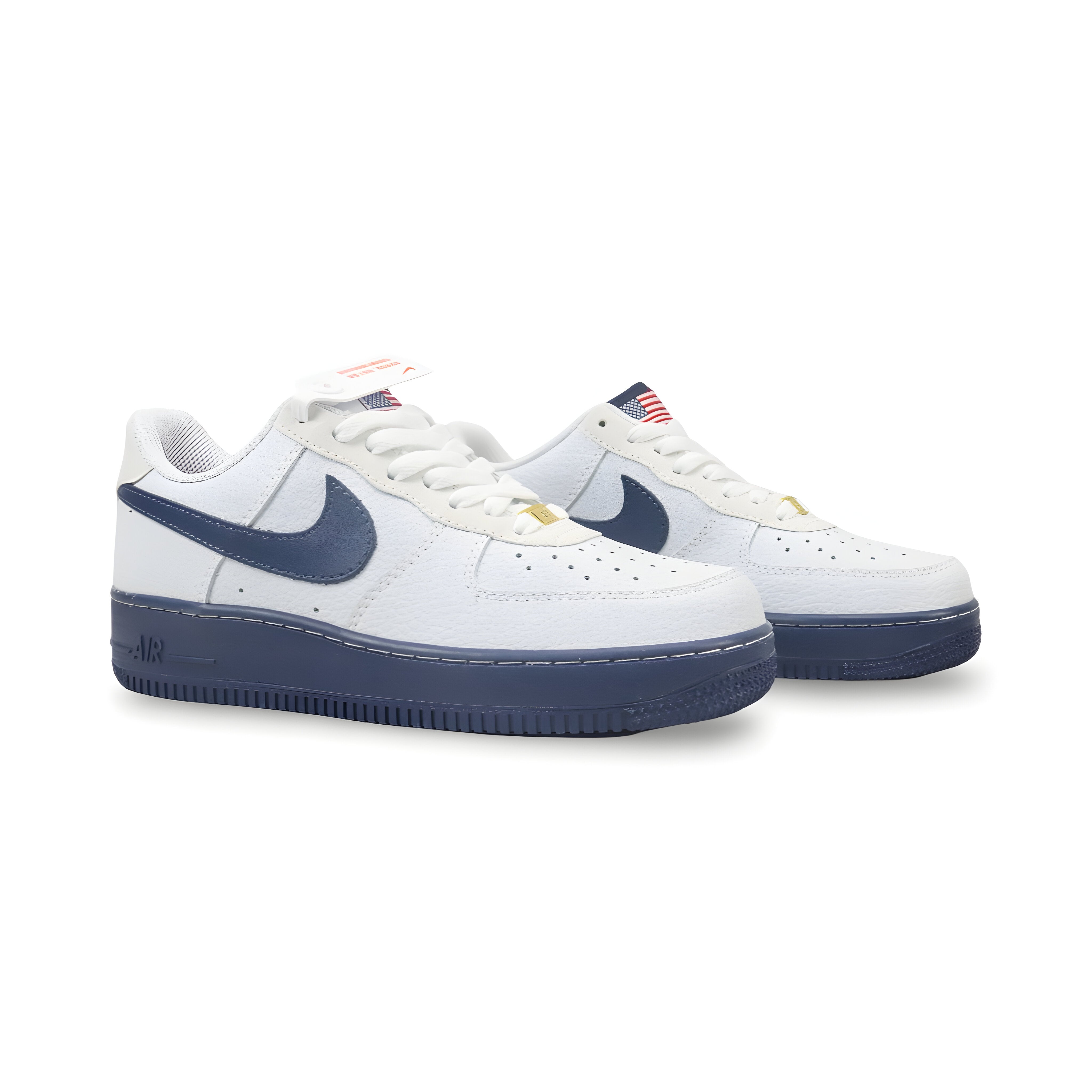 Tênis NK Air Force 1 “Blanco y Azul Marino”