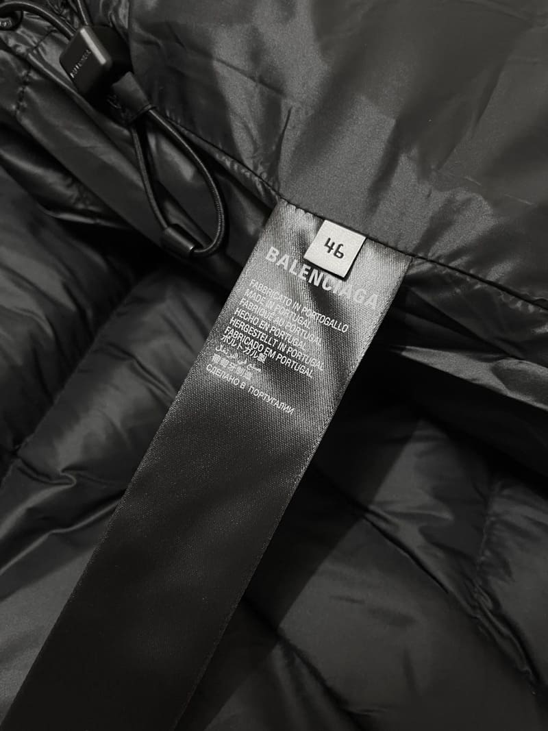 Chaqueta Puffer Balenciaga 3B Sports Icon Negro