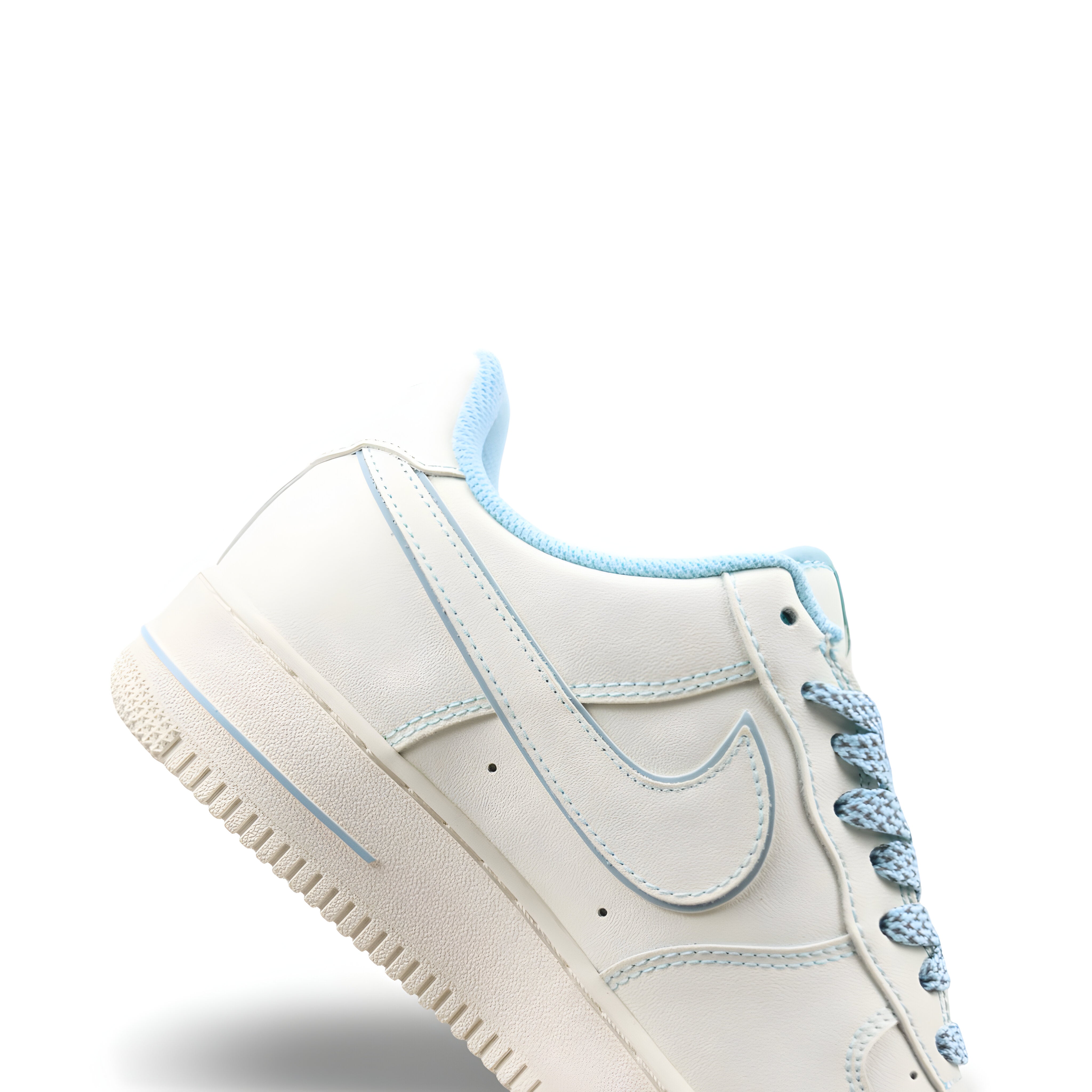 Tênis NK Air Force 1 “Off White e Azul Bebê”