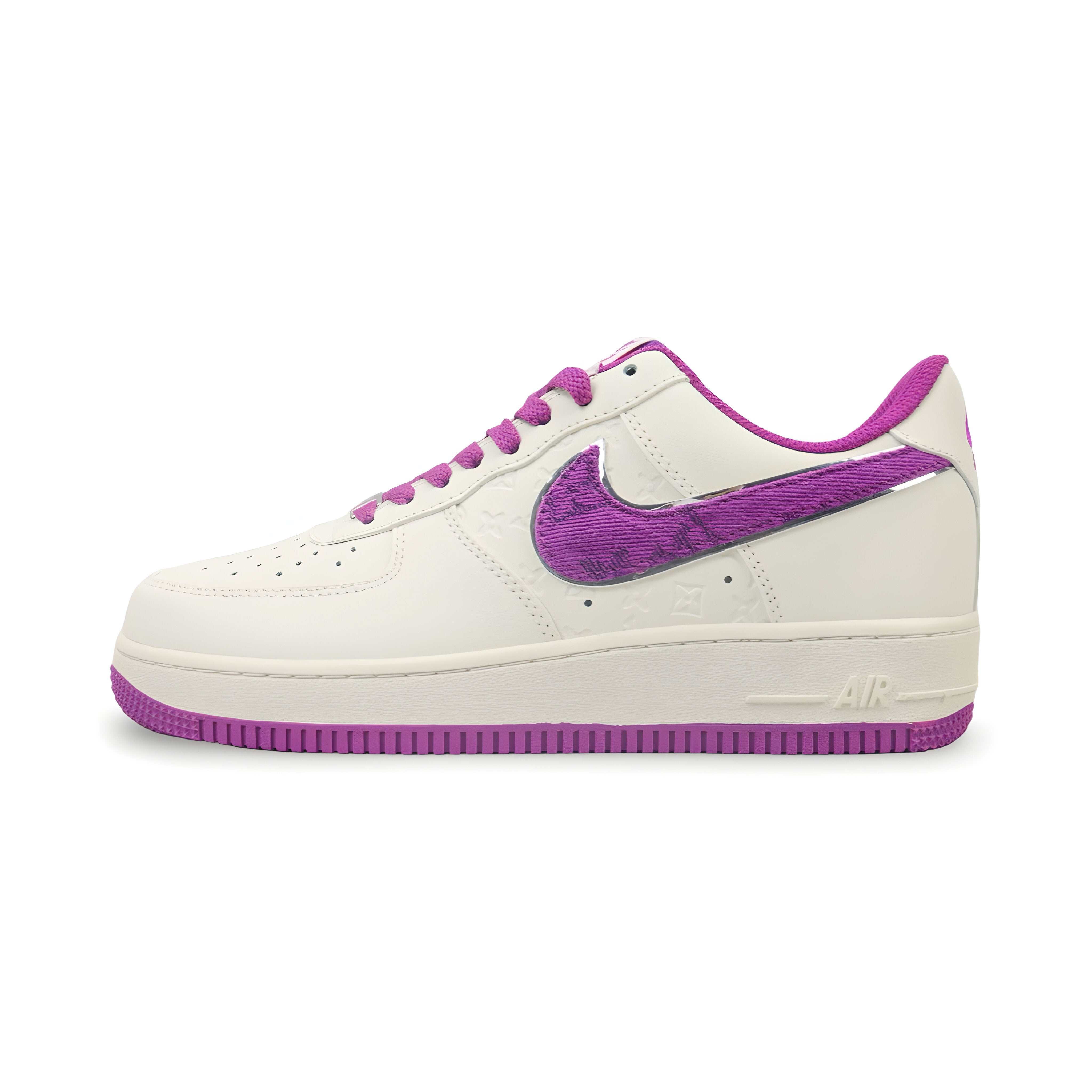 Tênis NK Air Force 1 “Off White e Lilas”