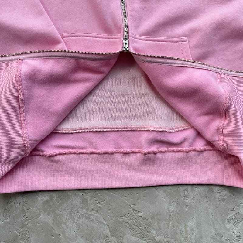 Chaqueta Corteiz Hybrid Knit Alcatraz Rosa