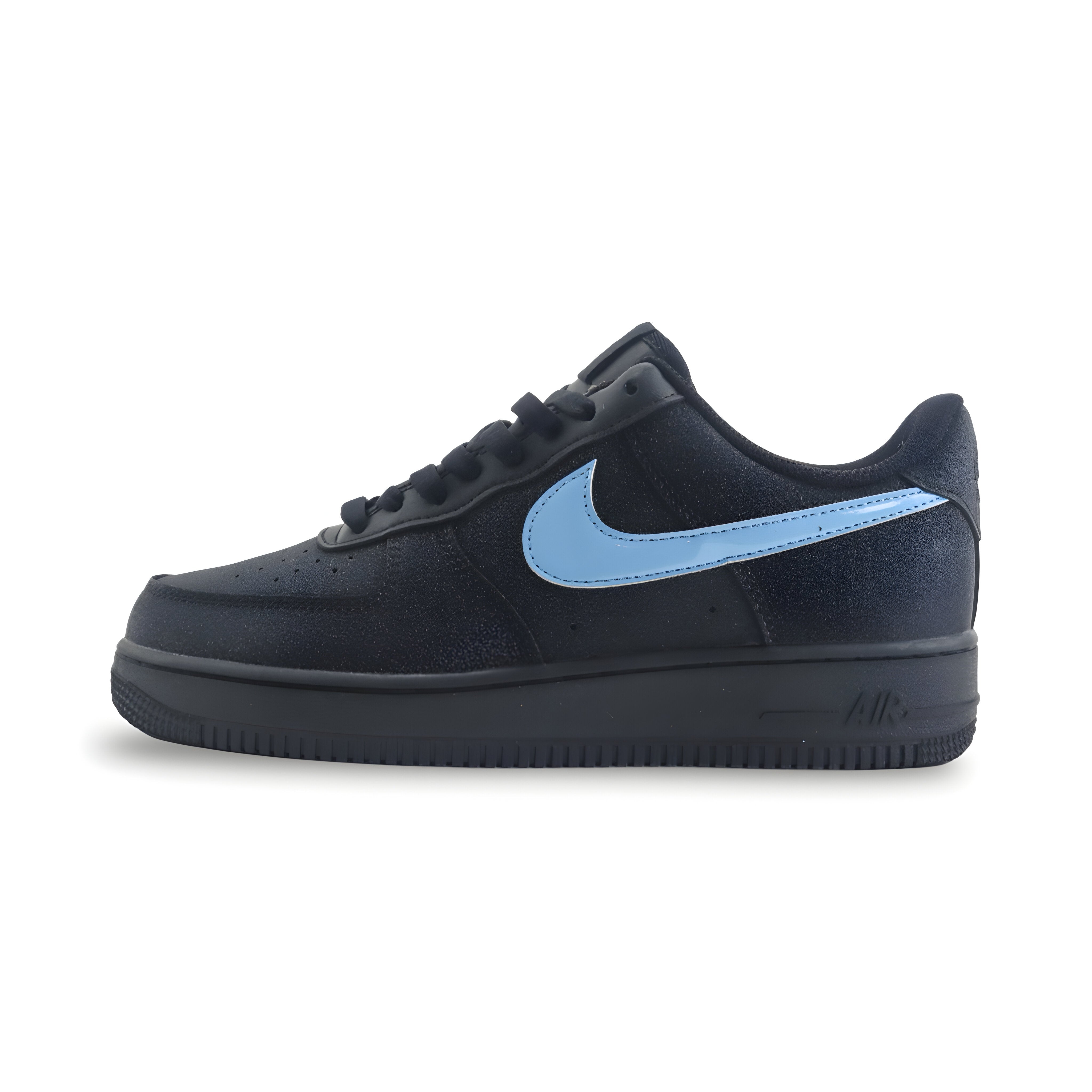 Tênis NK Air Force 1 “Preto e Azul Bebê”