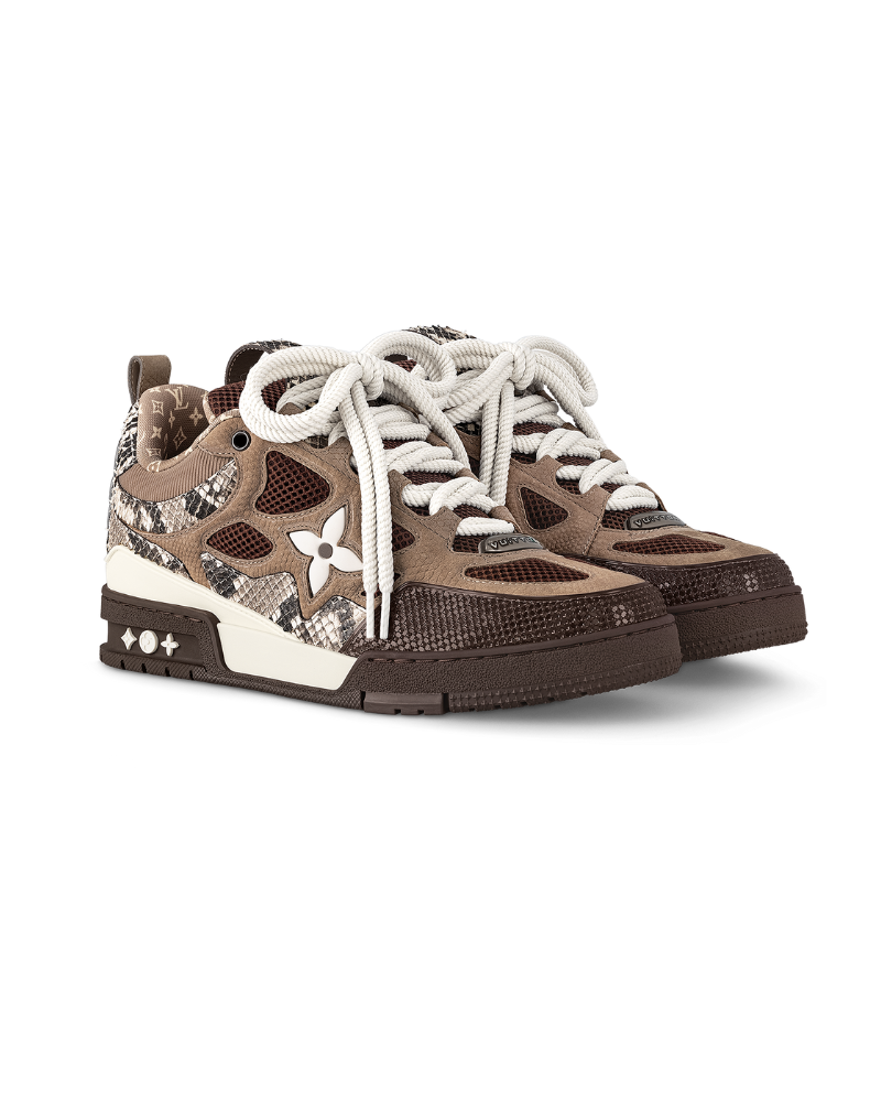 Tênis Louis Vuitton LV Skate Beige Blanco