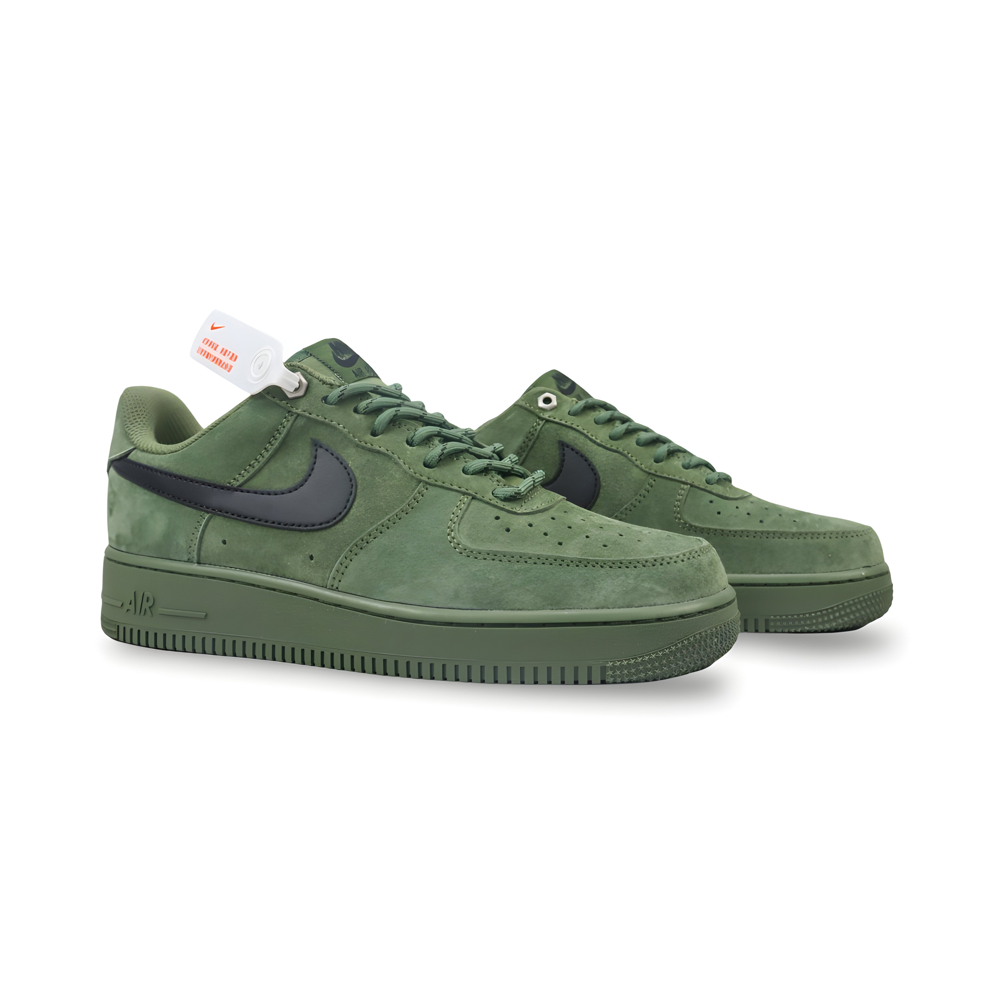 Tênis NK Air Force 1 “Verde Militar y Negro”