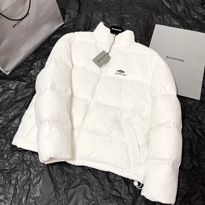 Chaqueta Puffer Balenciaga 3B Sports Icon Blanco