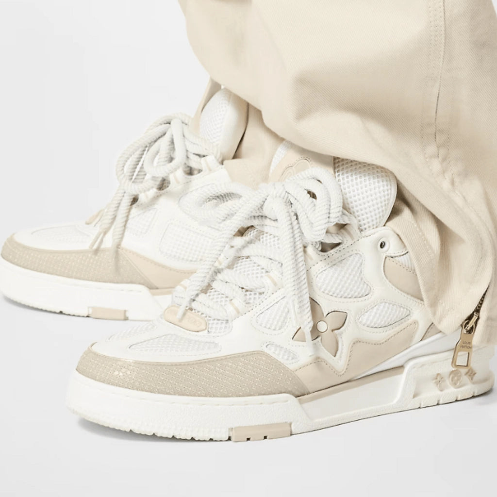 Tenis Louis Vuitton LV Skate Beige Blanco