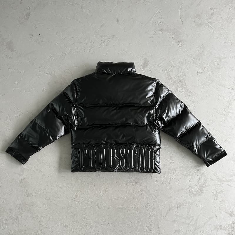 Chaqueta Trapstar Irongate Embossed Puffer Negra