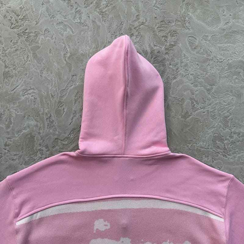 Chaqueta Corteiz Hybrid Knit Alcatraz Rosa